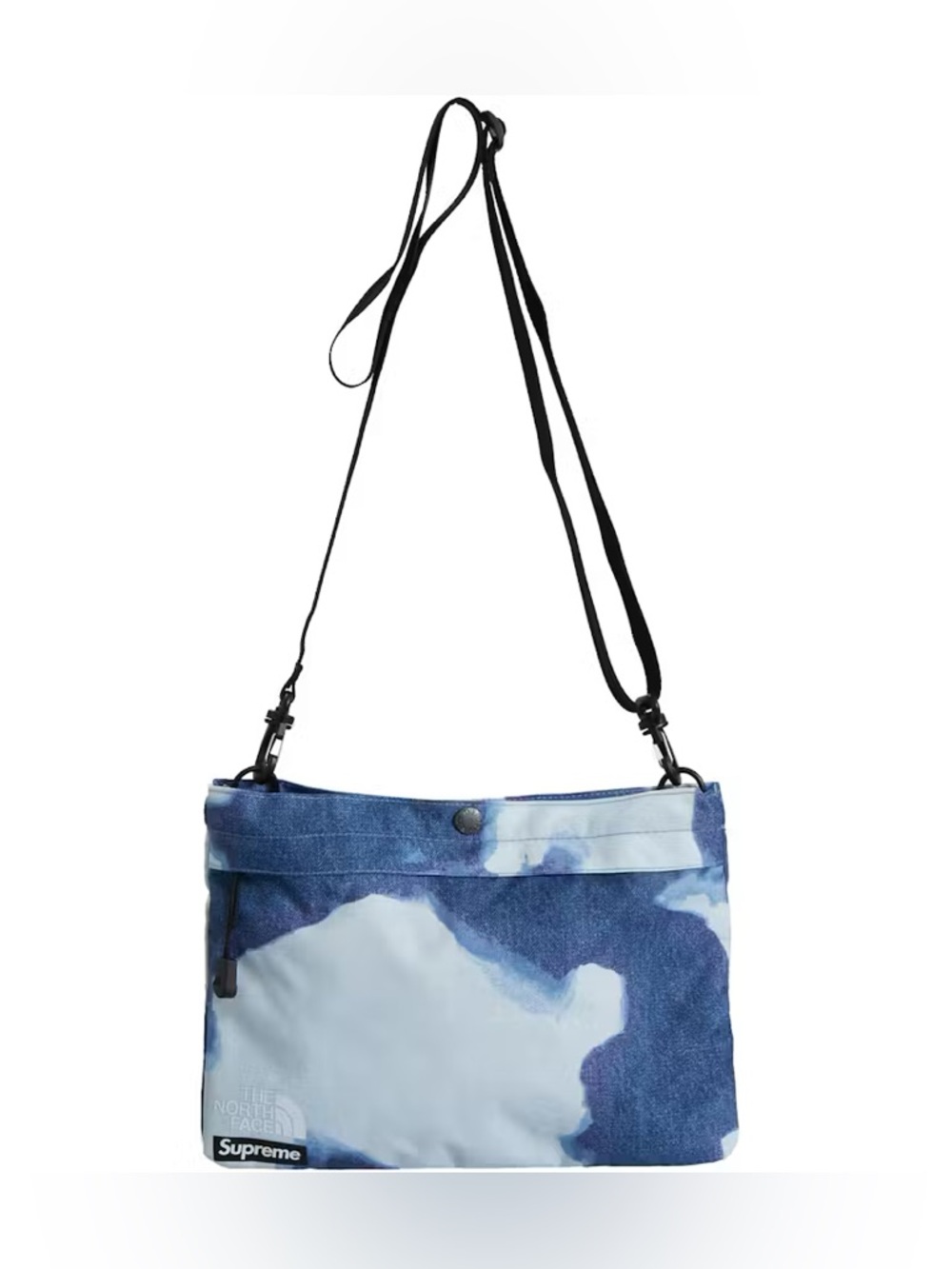 Supreme The North Face Bleached Denim Print Shoulder Crossbody Bag